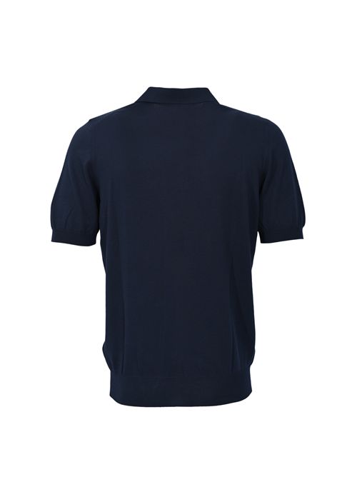 Polo in maglia di cotone Blu FAY | NMMC152172TOHPU811