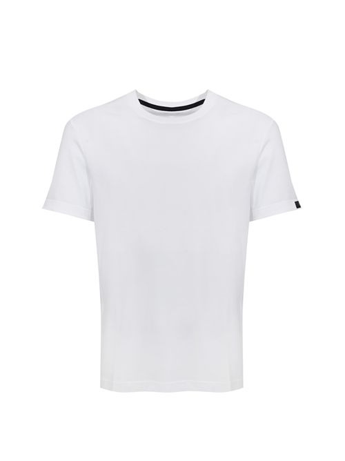T-shirt regulare fit in jersey di cotone Bianco FAY | NPMB3521330UCXB001