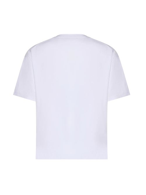 T-shirt in Jersey con ricamo logo FAY | NPWB2526610ZEMB001