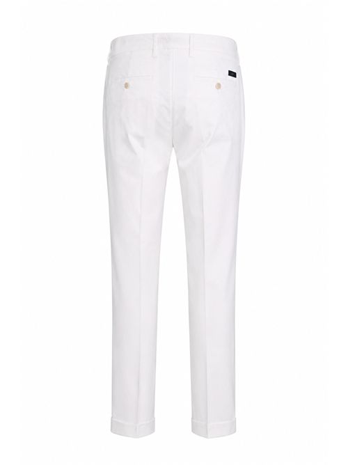 Pantalone Capri con risvolto Bianco FAY | NTM8652187TGURB001
