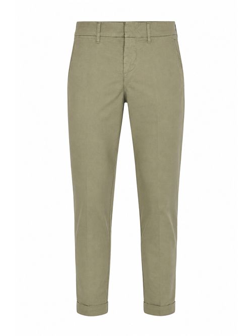 Pantalone Capri con risvolto Verde FAY | NTM8652187TGURV616