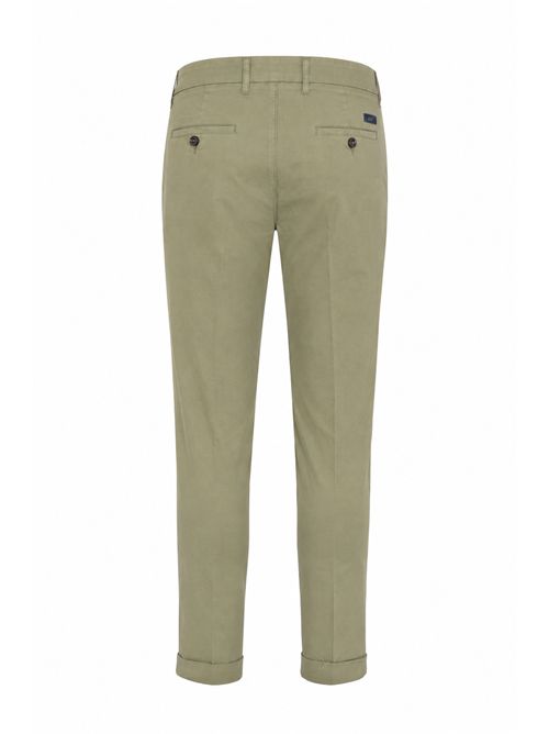 Pantalone Capri con risvolto Verde FAY | NTM8652187TGURV616