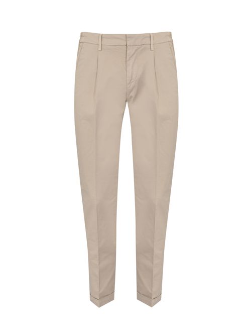 Pantaloni Slim Fit in Gabardine Stretch di cotone Beige FAY | NTM8652189TGURC205