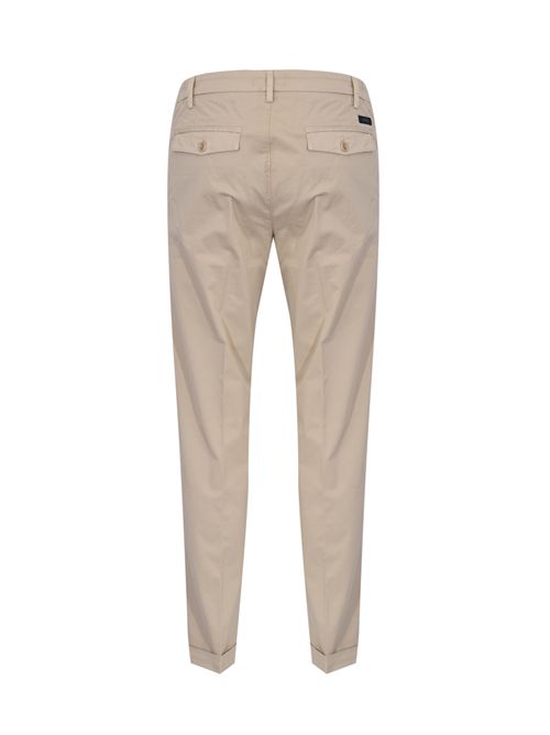 Pantaloni Slim Fit in Gabardine Stretch di cotone Beige FAY | NTM8652189TGURC205