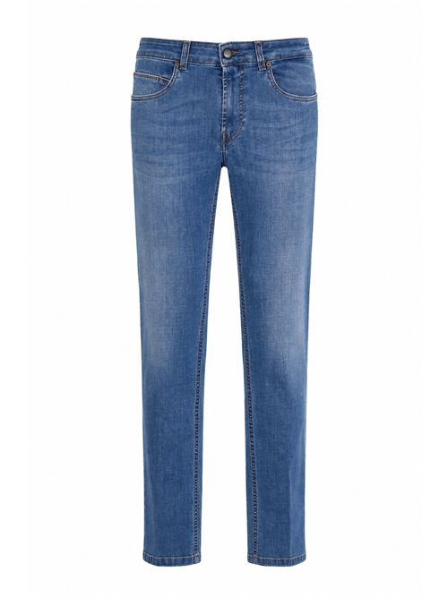 Jeans 5 Tasche in Denim Stretch di cotone FAY | NTM8752196LZEDU207