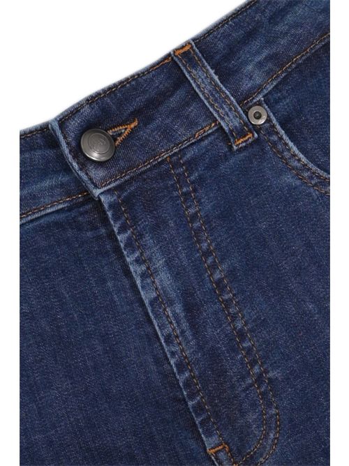 Jeans 5 Tasche in Denim Stretch di cotone Indaco FAY | NTM8752196LZERU604