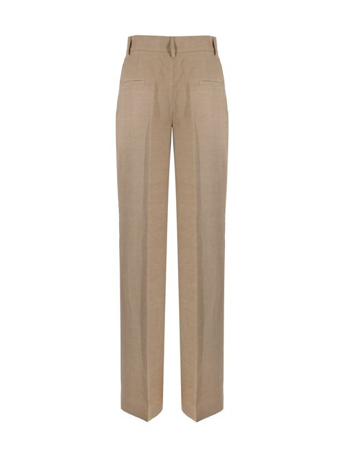 Pantaloni Regular Fit in Gabardine di viscosa e lino FAY | NTW80524940ZDSC804