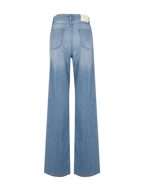 Jeans flare in denim di cotone e lyocell FAY | NTW8252533LZD3U004