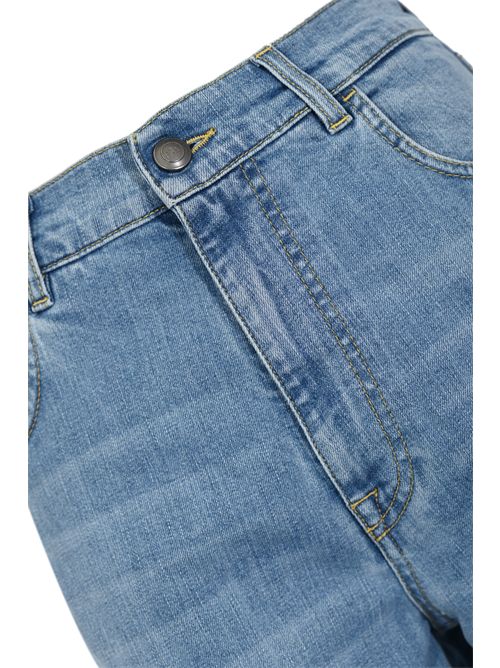 Jeans flare in denim di cotone e lyocell FAY | NTW8252533LZD3U004