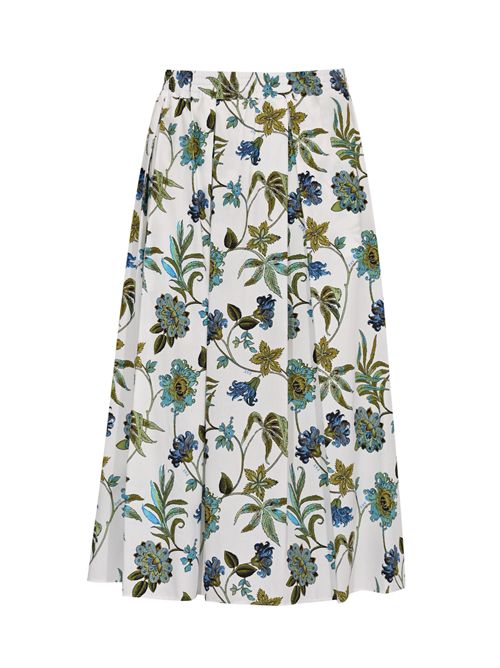 Gonna regular in  popeline di cotone FAY | NXW92525500ZGHB001