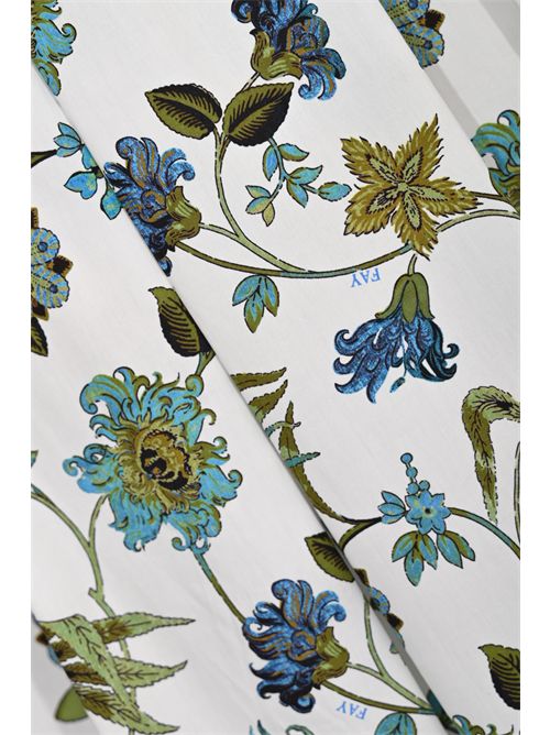 Gonna regular in  popeline di cotone FAY | NXW92525500ZGHB001