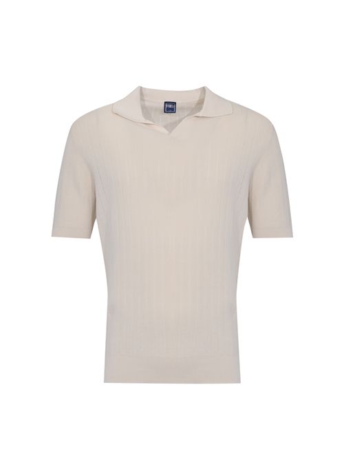 Polo Matheus a coste in cotone organico Linen FEDELI | MU0D58570130