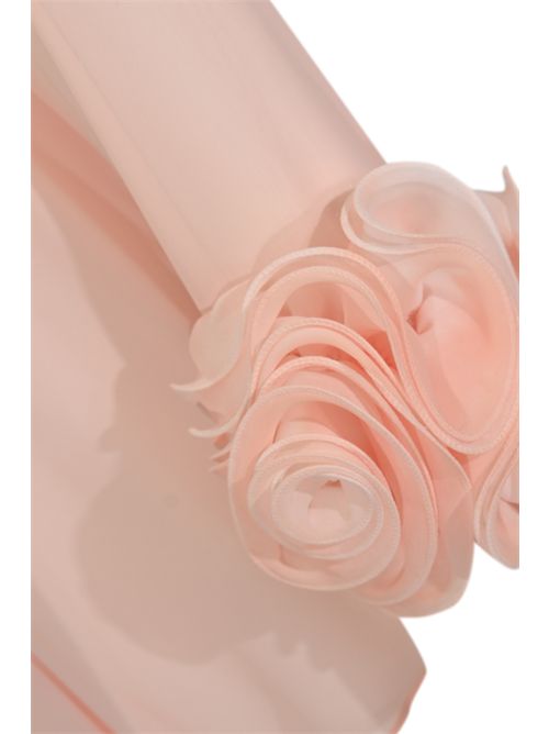 Camicia in chiffon con polsino floreale Pesca HANITA | H.C709.465030.PESCA