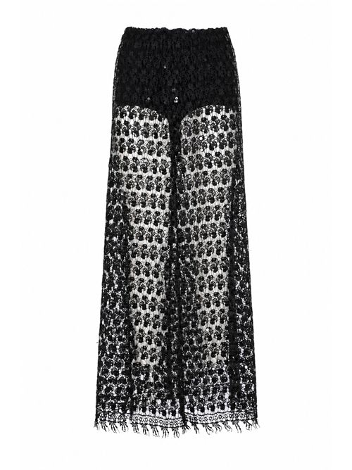 Gonna lunga in pizzo con paillettes HANITA | H.G1055.4648NERO