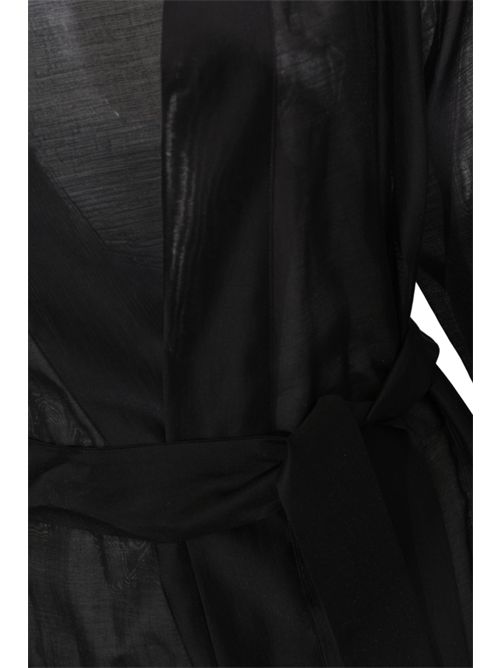 Giacca vestaglia in tulle HANITA | H.J1257.4582NERO