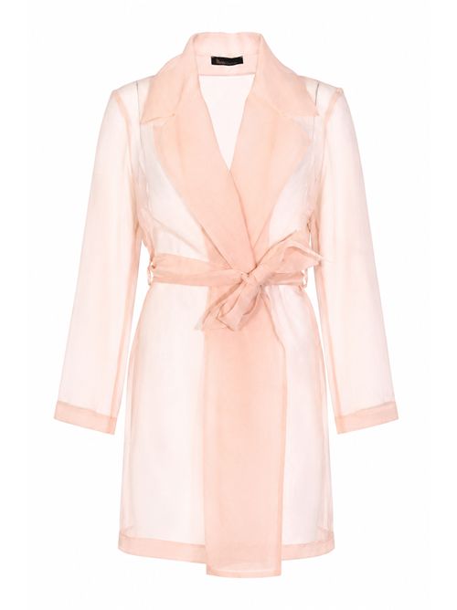 Trench in organza di seta<BR/>