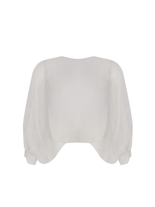 Giacca coprispalle in seta HANITA | H.M3224.466402.PANNA