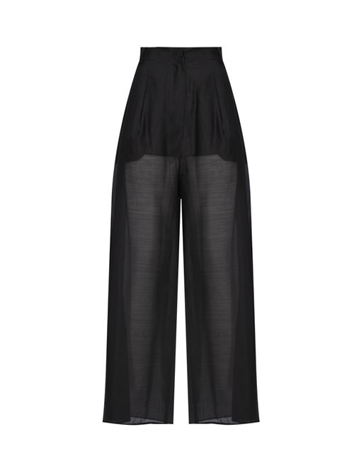 Pantalone ampio in tulle HANITA | H.P1631.4582NERO