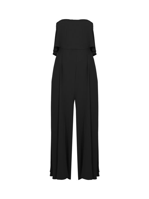 Tuta lunga in crepe HANITA | H.V3794.4558NERO