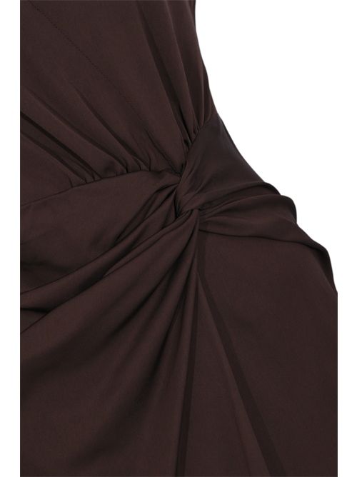 Abito lungo monospalla in viscosa stretch HANITA | H.V3836.460881482.EBANO