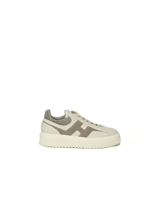 Sneakers H-Stripes in pelle e suede HOGAN | HXM6450FE91UXI0RVM