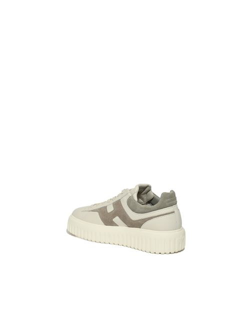 Sneakers H-Stripes in pelle e suede HOGAN | HXM6450FE91UXI0RVM