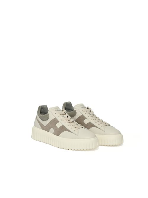 Sneakers H-Stripes in pelle e suede HOGAN | HXM6450FE91UXI0RVM