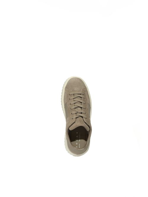 Sneakers H-Stripes in suede Marrone HOGAN | HXM6450FO7TUHOC424