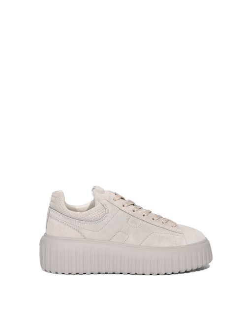 Sneakers Hogan H-Stripes in pelle scamosciata Grigio HOGAN | HXW6450FC63BTMB022