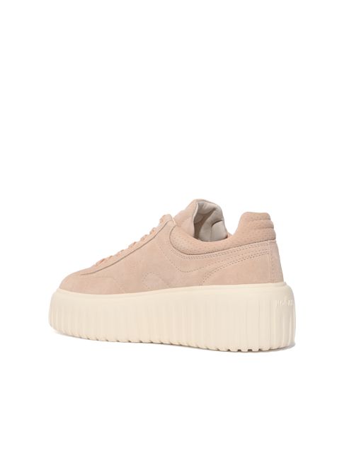 Sneakers Hogan H-Stripes in pelle scamosciata Rosa HOGAN | HXW6450FC63BTMM009