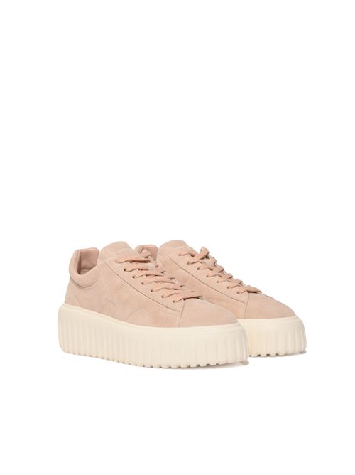 Sneakers Hogan H-Stripes in pelle scamosciata Rosa HOGAN | HXW6450FC63BTMM009