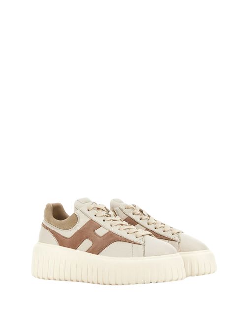Sneakers H-Stripe in pelle e suede HOGAN | HXW6450FE91UXI0FE4