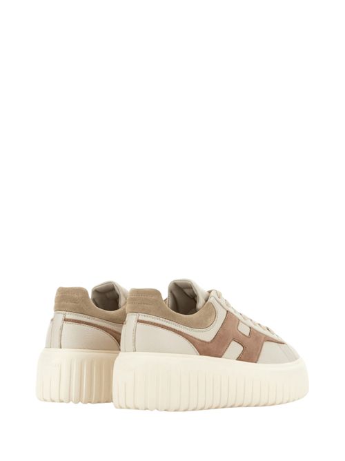 Sneakers H-Stripe in pelle e suede HOGAN | HXW6450FE91UXI0FE4