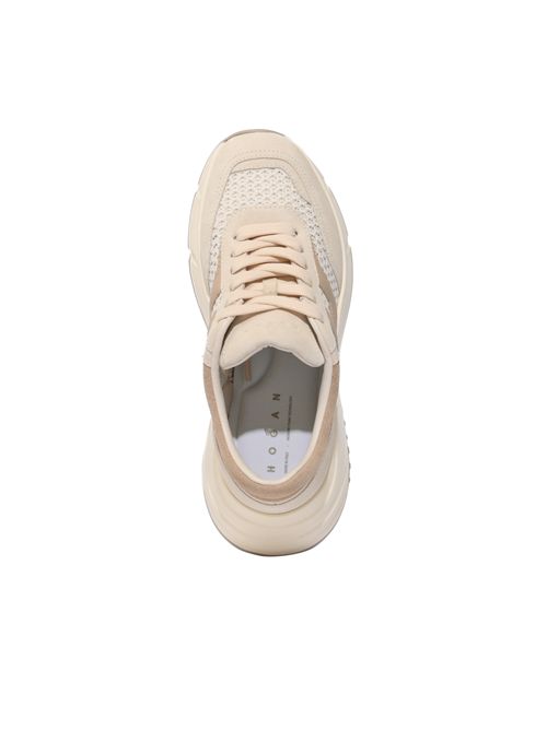 Sneakers H669 in suede e mesh Beige HOGAN | HXW6690GA70UZV0RVY