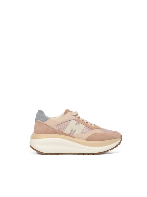 Sneakers Hogan Maxi I Active in suede e tessuto Azzurro Rosa Beige HOGAN | HXW7140GA40V0D0RVZ