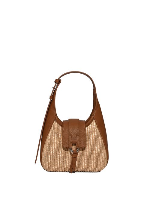 Borsa Hobo Hogan Trend Mini in pelle e rafia HOGAN | KBW01XS1100V131J26