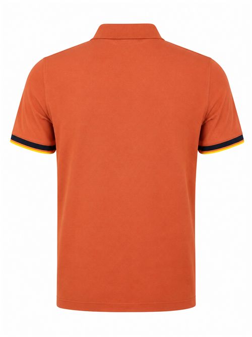 Polo Vincent Pique slim in cotone Orange Brownish K-WAY | K1125BW896