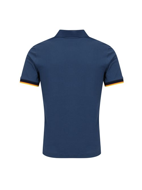 Polo Vincent Pique slim in cotone Blue Insignia K-WAY | K1125BWB67