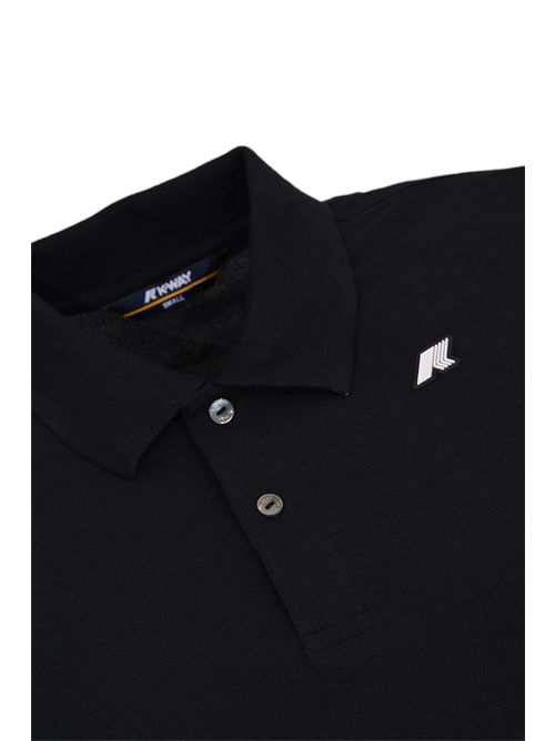 Polo Vincent Pique slim in cotone Blue Depht K-WAY | K1125BWK89