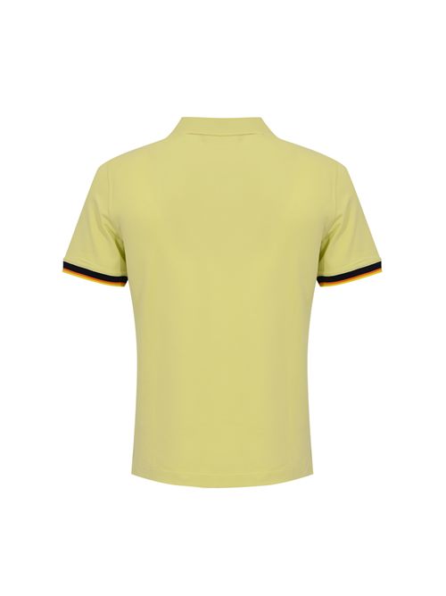 Polo Vincent Pique slim in cotone Yellow Lime K-WAY | K1125BWW0Z