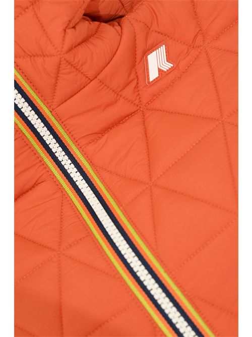 Giubbotto Lil Diamond Quilted Warm in nylon Orange Brownish K-WAY | K2136EW896