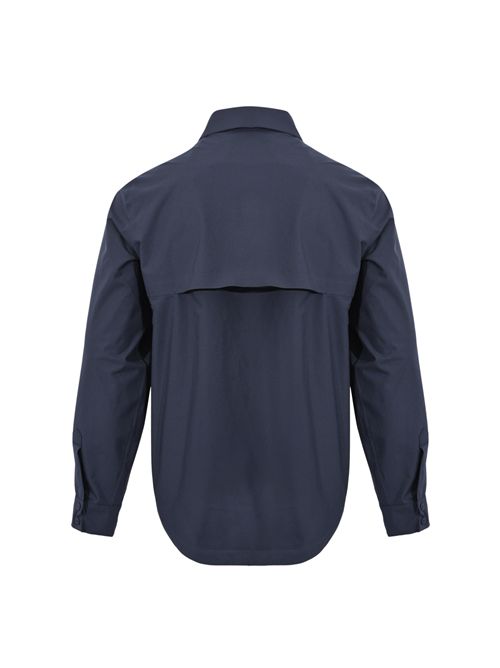 Overshirt Umbert Stretch 2Layers in tessuto tecnico stretch Blue Depht K-WAY | K5138MWK89