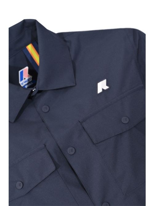 Overshirt Umbert Stretch 2Layers in tessuto tecnico stretch Blue Depht K-WAY | K5138MWK89