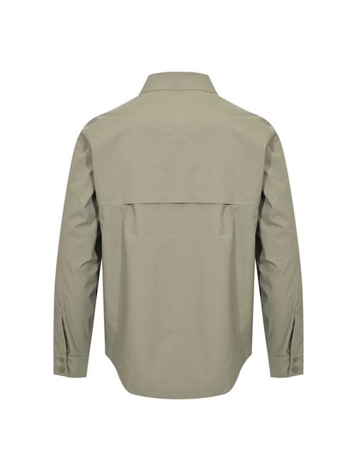 Overshirt Umbert Stretch 2Layers in tessuto tecnico stretch Green Lichen K-WAY | K5138MWV15