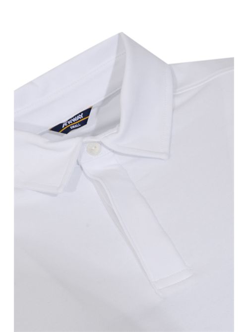 Polo Vincelle in cotone stretch White K-WAY | K5147NW001