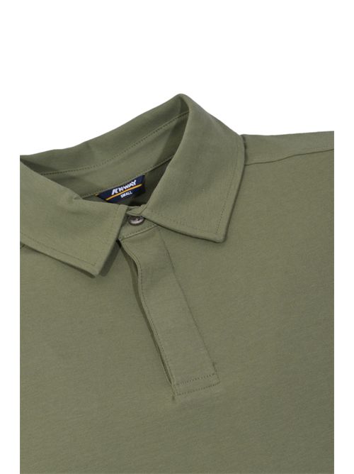 Polo Vincelle in cotone stretch Green Lichen K-WAY | K5147NWV15