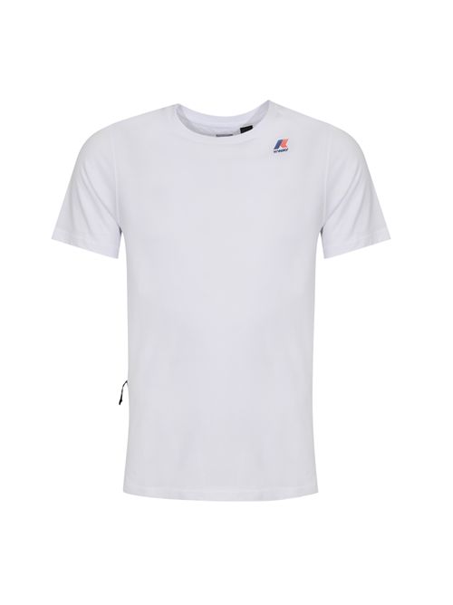 T-shirt Leonide in jersey di cotone White K-WAY | K7142KW001