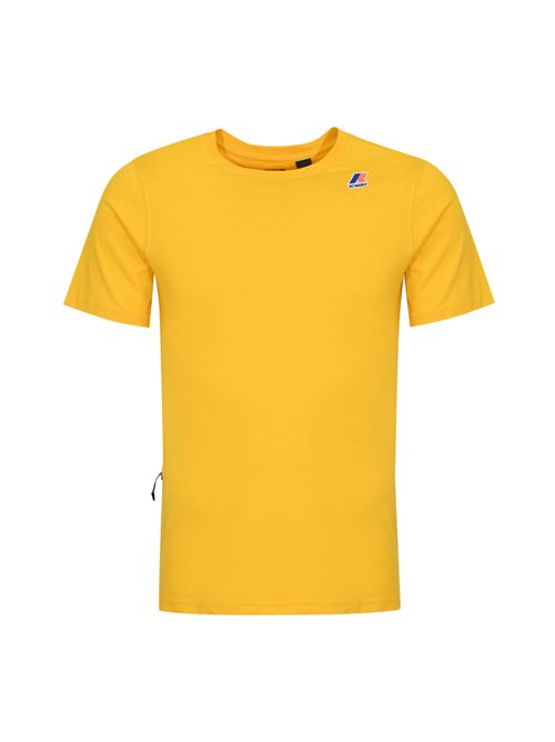 T-shirt Leonide in jersey di cotone Yellow dk K-WAY | K7142KWT05
