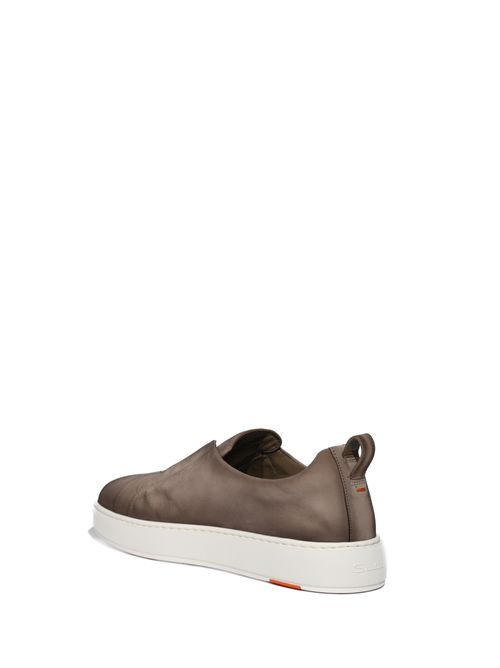 Sneakers senza lacci Victory-Fehu59 in pelle scamosciata Beige Santoni | MBCD21995BARTFEHE55