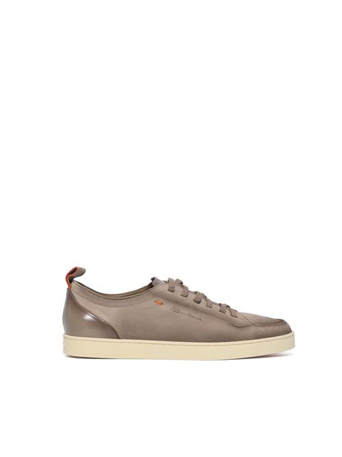 Sneakers in suede e pelle Beige Santoni | MBNO22184TIRTFEHE55